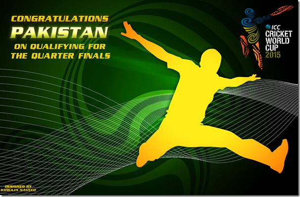 Congratulations Pakistan 2015 - ICC WorldCup 2015